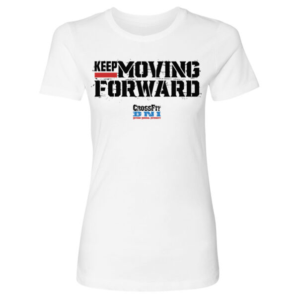 KEEP MOVING FORWARD - WOMEN'S FITTED T-SHIRT - $8BZMNS$ Thumbnail